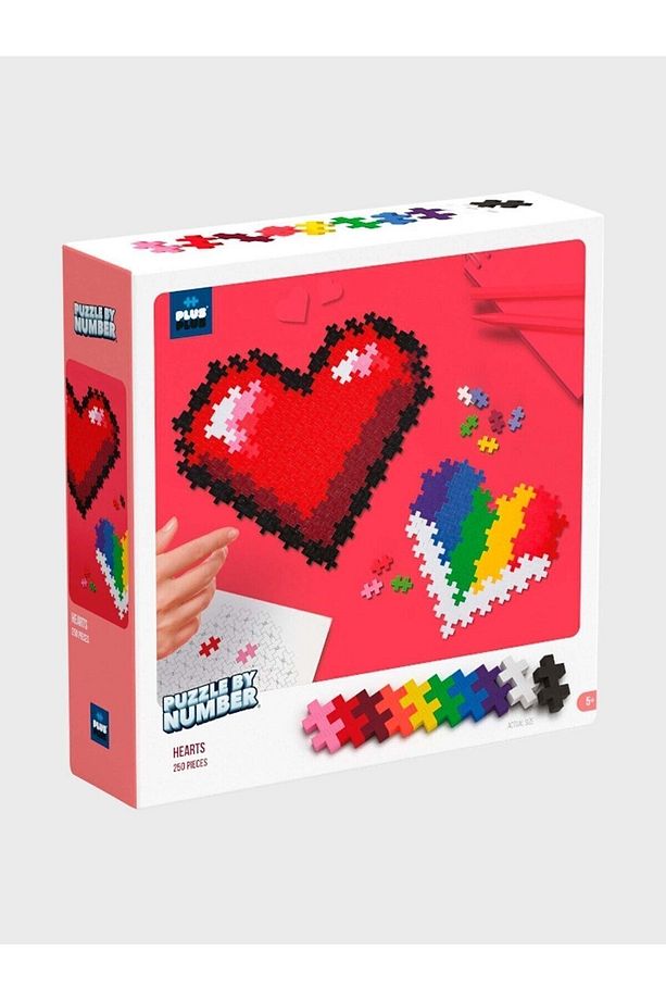 Plus - Plus Minecraft Temalı Kutuda By Number Hearts - Numaralı Kalpler Yapı Oyuncağı (250Parça)3911 - 8