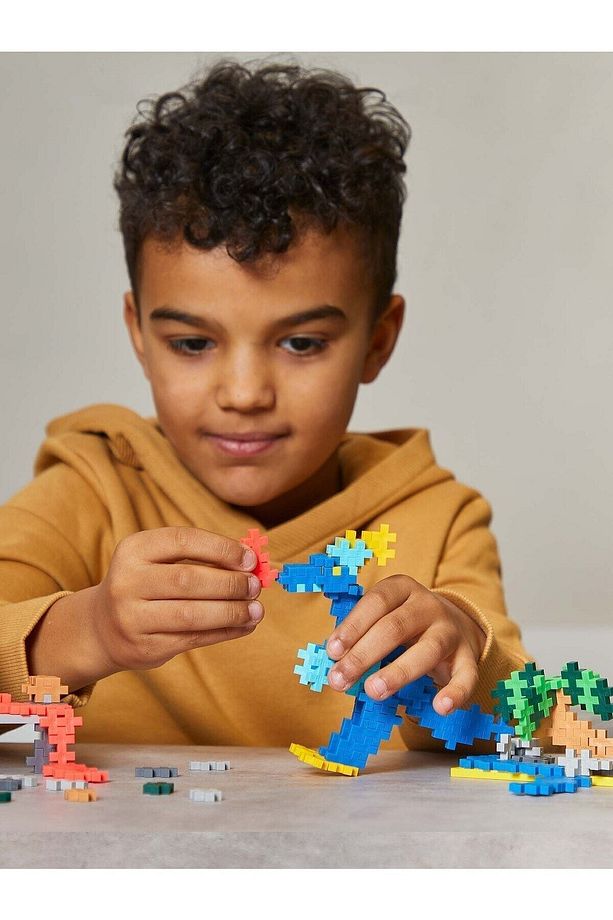 Plus - Plus Minecraft Temalı Learn to Build Dinosaurs - Dinazorlar Lego Yapı Oyuncağı 600 Parça 3918 - 8