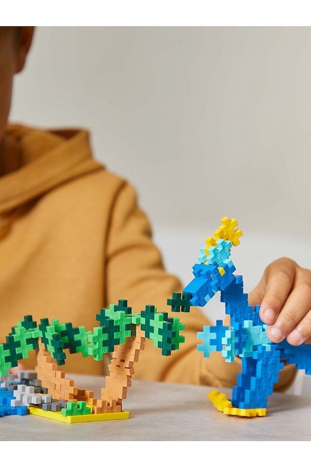 Plus - Plus Minecraft Temalı Learn to Build Dinosaurs - Dinazorlar Lego Yapı Oyuncağı 600 Parça 3918 - 9