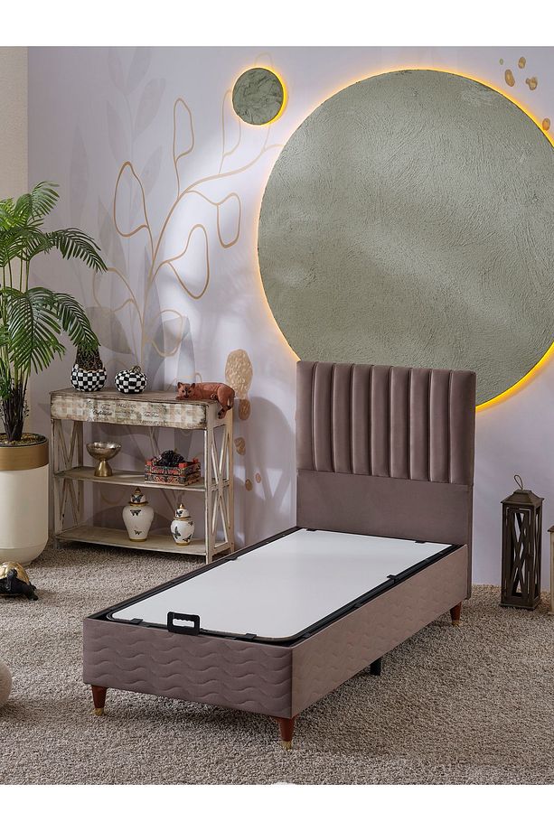 Ezgi Tek Kişilik 2Li Set (Baza+Başlık)(Yatak HARİÇ!!) - 1