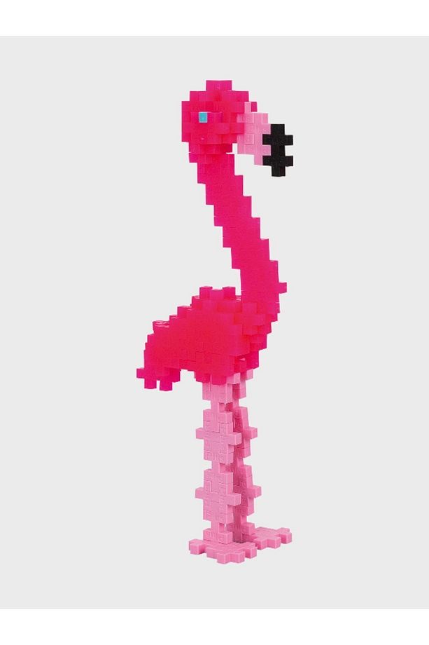 Plus - Plus Minecraft Temalı Silindir Kutuda Flamingo Lego Yapı Oyuncağı ( 100 Parça ) 4242 - 3