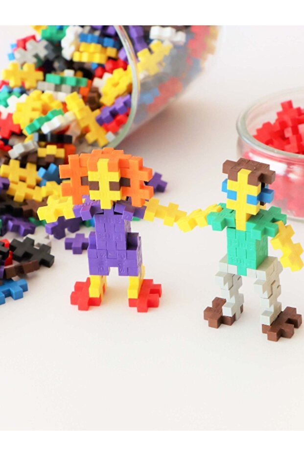 Plus - Plus Minecraft Temalı Silindir Kutuda Basic - Temel Başlangıç Yapı Oyuncağı ( 100 Parça) 4023 - 7