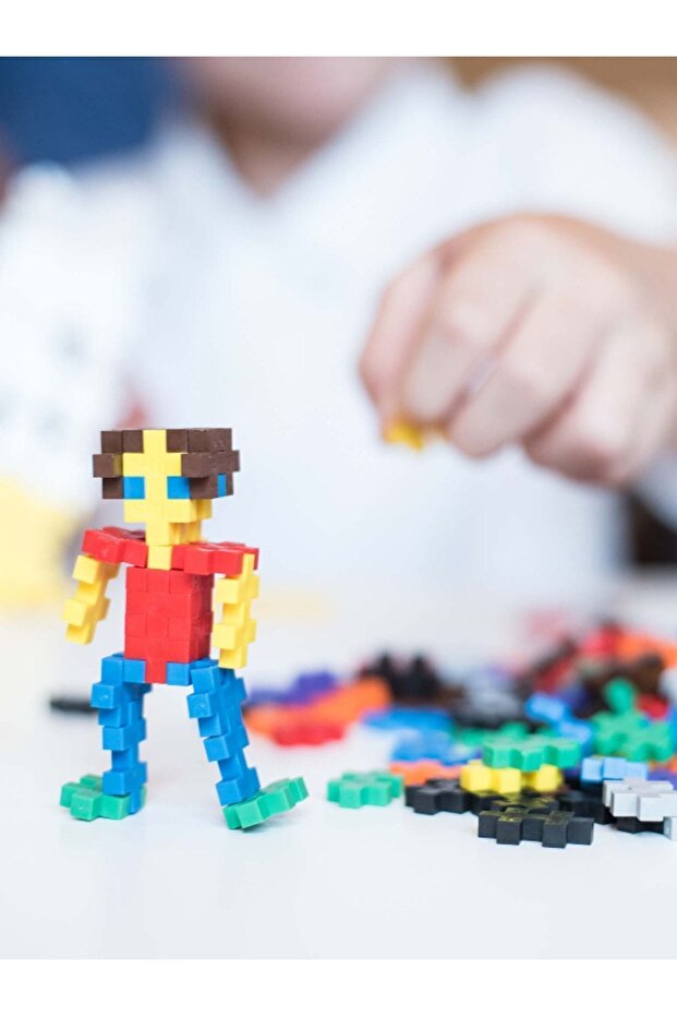 Plus - Plus Minecraft Temalı Silindir Kutuda Basic - Temel Başlangıç Yapı Oyuncağı ( 100 Parça) 4023 - 3