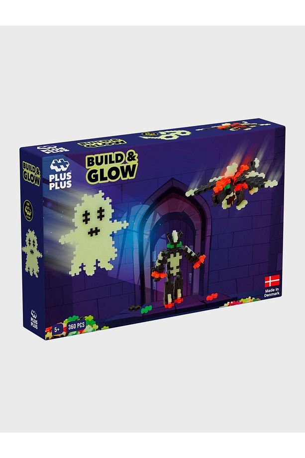 Plus - Plus Minecraft Temalı Kutuda Build and Glow - Glow in the Dark Lego Yapı Oyuncağı (360Parça) - 8