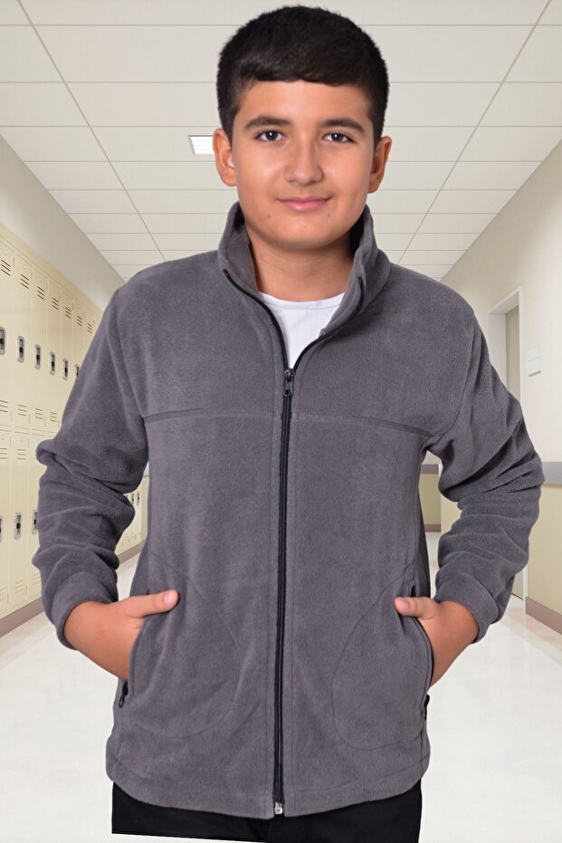 Boy's Fleece Coat-Cardigan