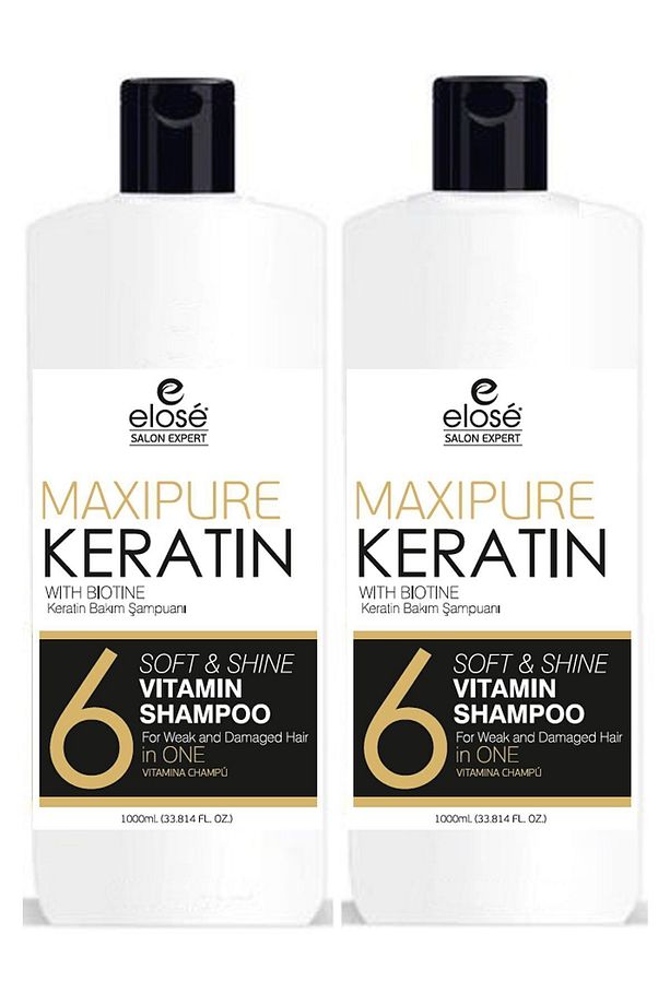Keratin Saç Bakım Sampuanı 1000 Ml - 2 Adet - 1