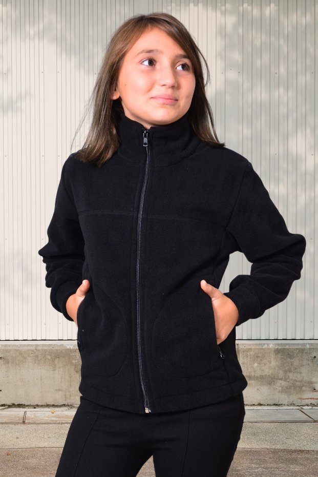 Girl's Fleece Coat-Cardigan