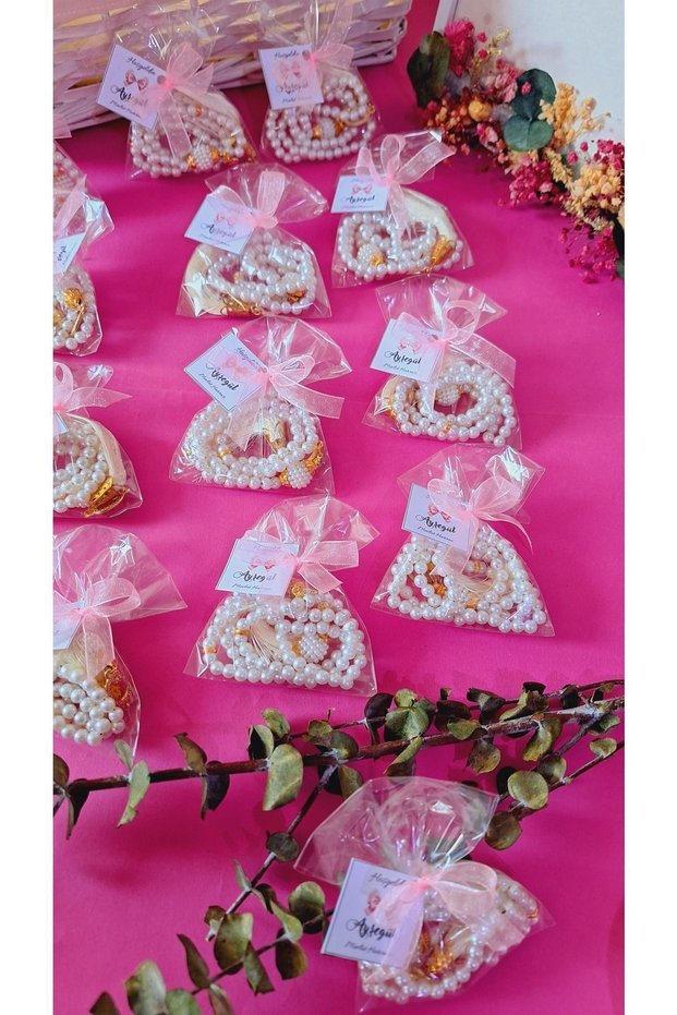 Gelatin Packaged Prayer Beads Mevlüt Gifts Baby Shower 10 Pieces