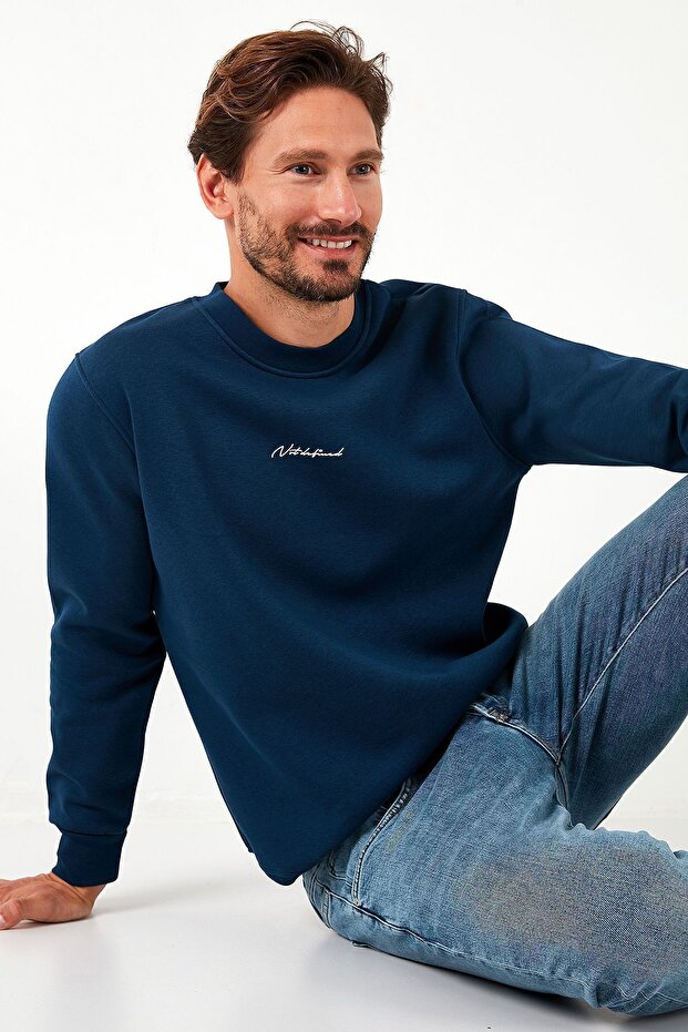 Cotton Regular Fit Crew Neck Sweat Men's Sweat 59050121
