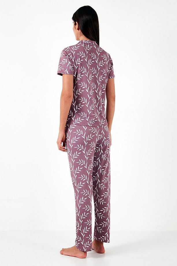 Regular Fit Gömlek Yaka Kısa Kollu Pijama Takımı  PİJAMA TAKIMI 65780124 - 8