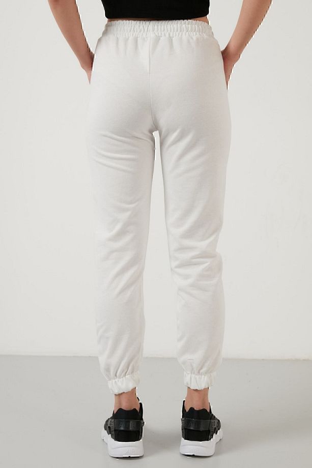 Pamuklu Beli ve Paçası Lastikli Basic Jogger Eşofman Altı Bayan Eşofman Altı 5864171 - 6