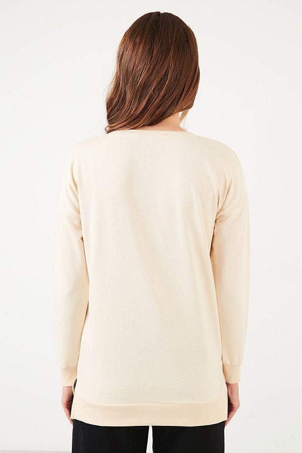 Pamuklu Regular Fit Bisiklet Yaka Basic Sweat Sweat 5863569 - 5