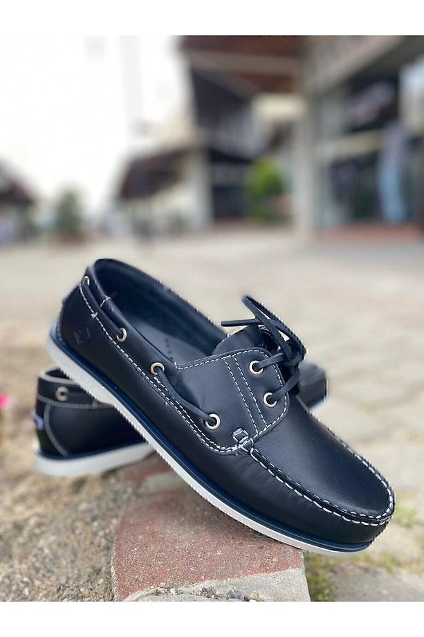 Erkek Deri Casual Ayakkabı 1344245 Navigator 3fx Lacivert - 3