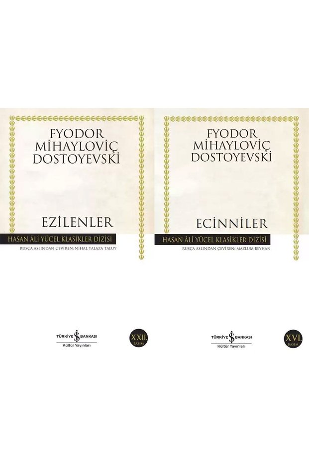 Ecinniler-ezilenler Fyodor Mihayloviç Dostoyevski Iş Bankası Kültür Yayınları Literature Novel Book