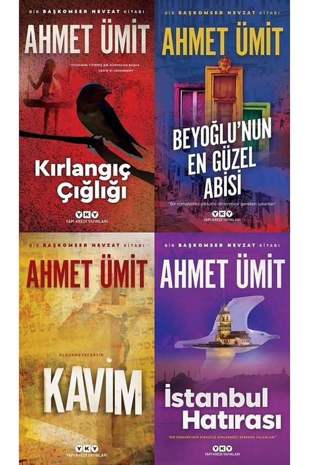 En Çok Okunan 4 Ahmet Ümit Kitabı- Istanbul Hatırası-kavim-kırlangıç Çığlığı-beyoğlu'nun En Güzel.. - 1