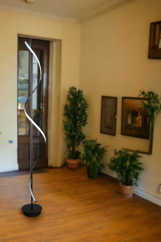Violet Modern Tasarım Siyah Renk Gün Işığı Ledli Salon - Yatak Odası Led Lambader - 3