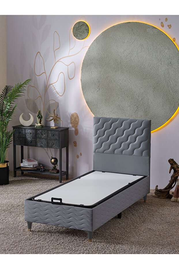 Simge Tek Kişilik 2Li Set (Baza+Başlık)(Yatak HARİÇ!!) - 1