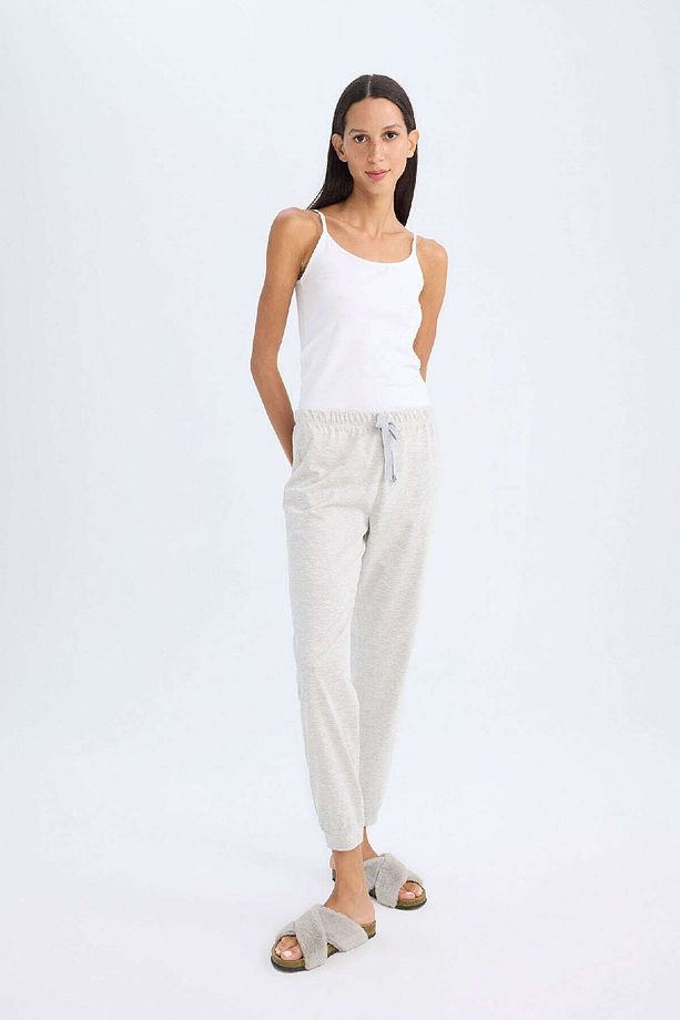 Fall In Love Regular Fit Beli Bağcıklı Lastikli Paça Pijama Altı B8712ax24au - 3