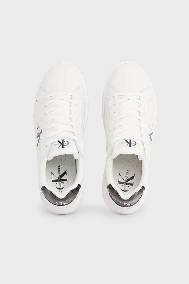 Logolu Platform Topuk Deri Sneaker Ayakkabı YW0YW0143101W  AYAKKABI YW0YW01431 01W - 5