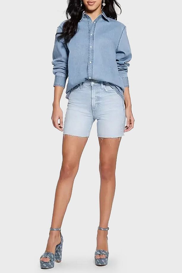 80's Pedal Yüksek Bel Denim Short W4GD47D5B66  SHORT W4GD47 D5B66 SEAD - 2