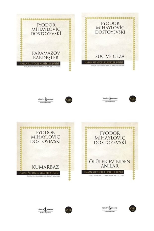 Hasan Ali Yücel Klasikleri - karamazov Kardeşler - suç Ve Ceza - kumarbaz - ölüler Evinden Anılar
