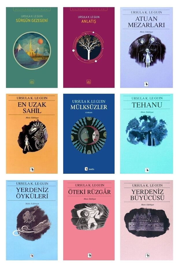 Ursula K. Le Guin Yerdeniz Mülksüzler Serisi (9 Kitap)