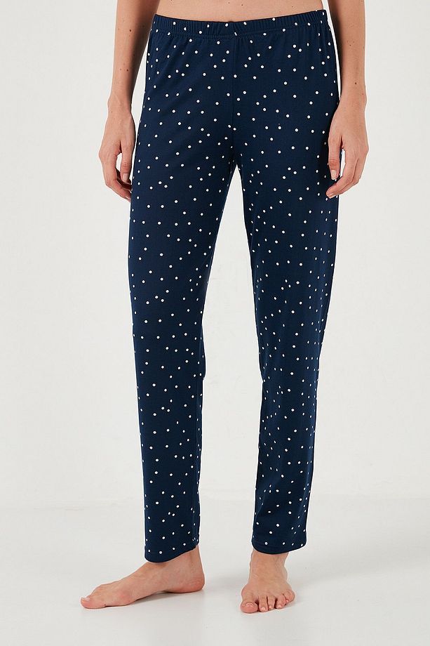 Regular Fit Desenli Bisiklet Yaka Pijama Takımı  PİJAMA TAKIMI 65719102 - 7