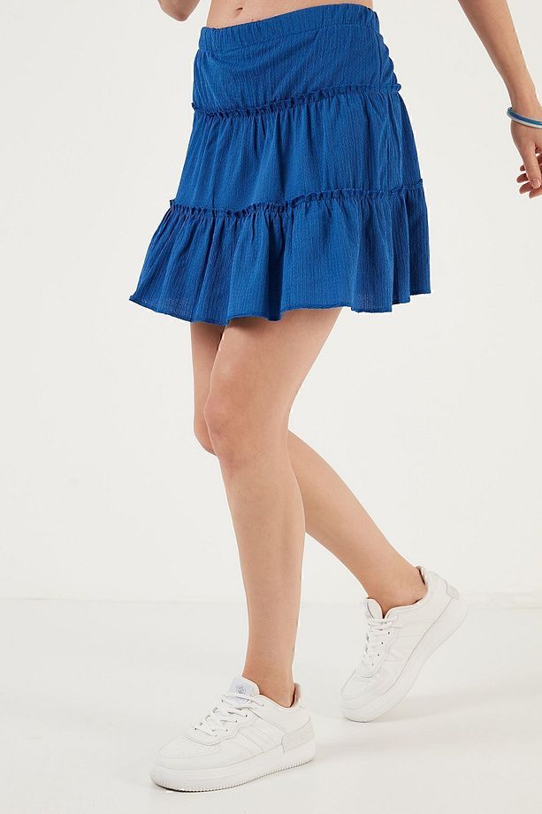 Beli Lastikli Mini Şort Etek ŞORT ETEK 5865038 - 3