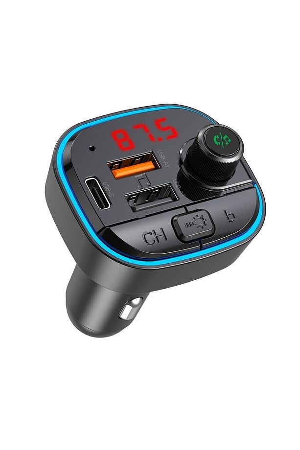 -BCC11 Multi-Functional USB+USB+C+SD Uyumlu  Kart Girişli Transmitter Bluetooth MP3 Çalar - 2