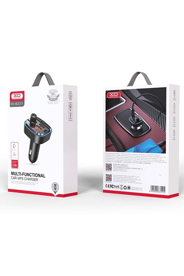 -BCC11 Multi-Functional USB+USB+C+SD Uyumlu  Kart Girişli Transmitter Bluetooth MP3 Çalar - 7
