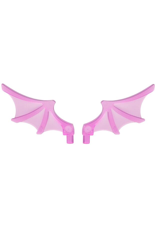 Transparent Pink Mini Figure Wing Ghost - Custom Moc Accessory 2 Pieces Will Be Sent