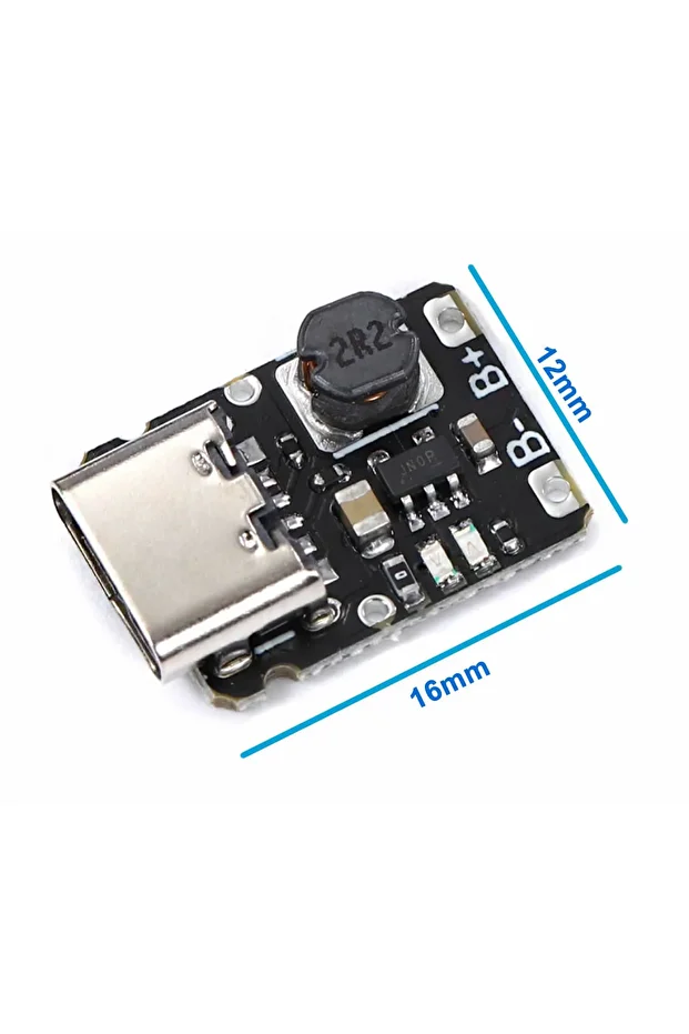 TP4057 Type C Pil Şarj Deşarj Modülü Mini Powerbank Devresi 3.7V Lityum Lion 18650 Batarya - 3