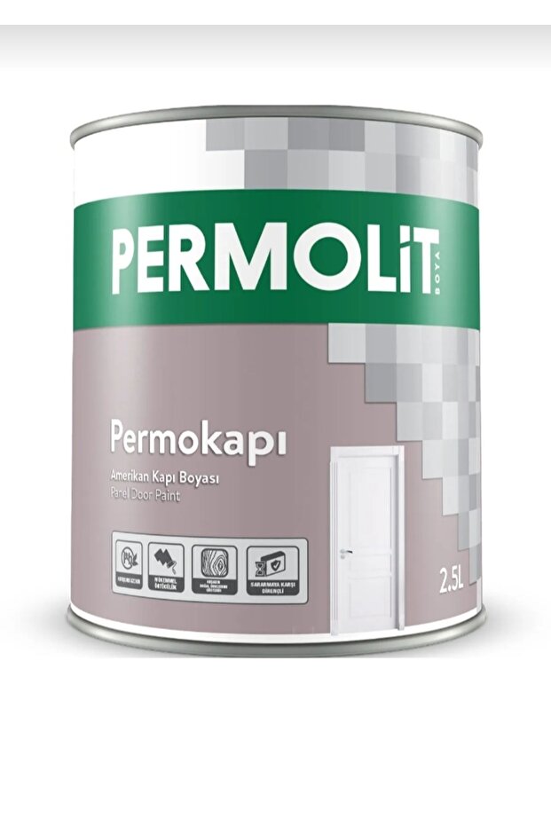 permokapı Amerikan kapı boyası 2.5 lt 3.5kg beyaz - 1