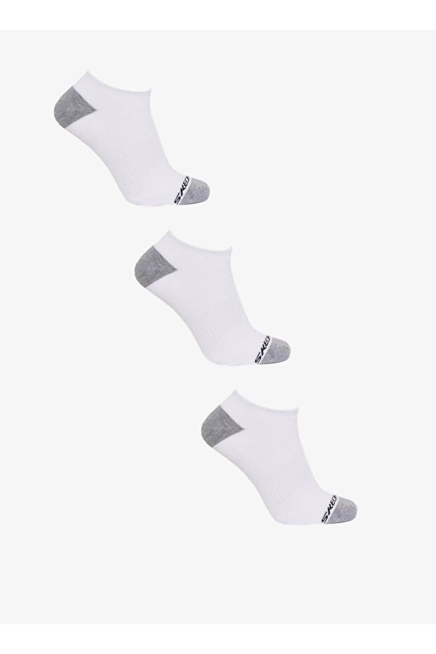 Logo Detail Terry No Show Socks - Set of 3