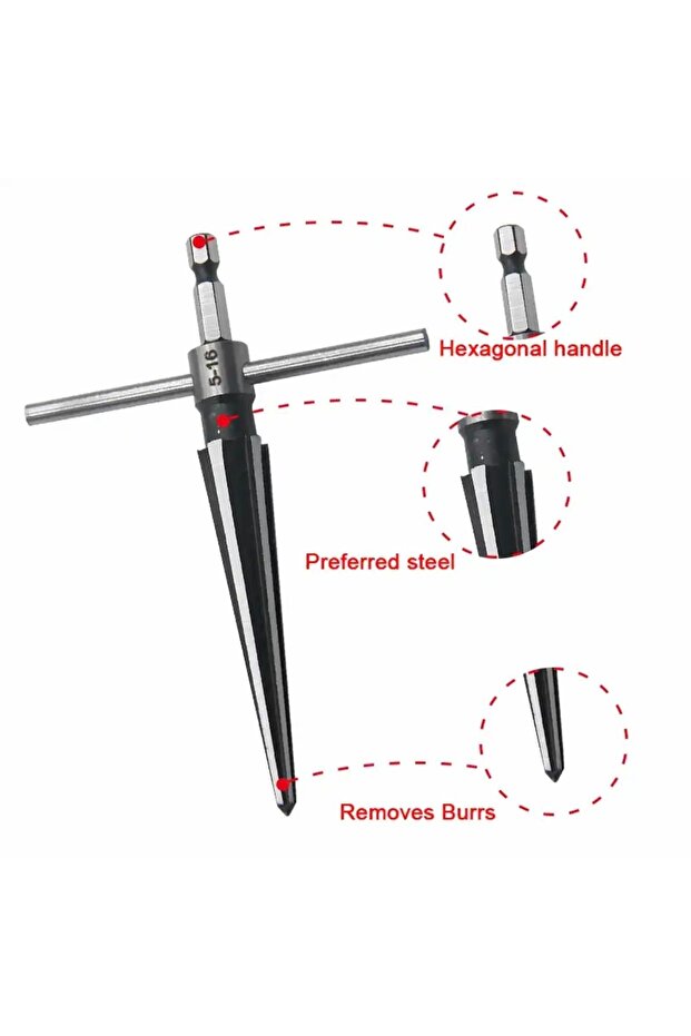 marangoz hex ahşap konik Rayba 5-16mm - 4