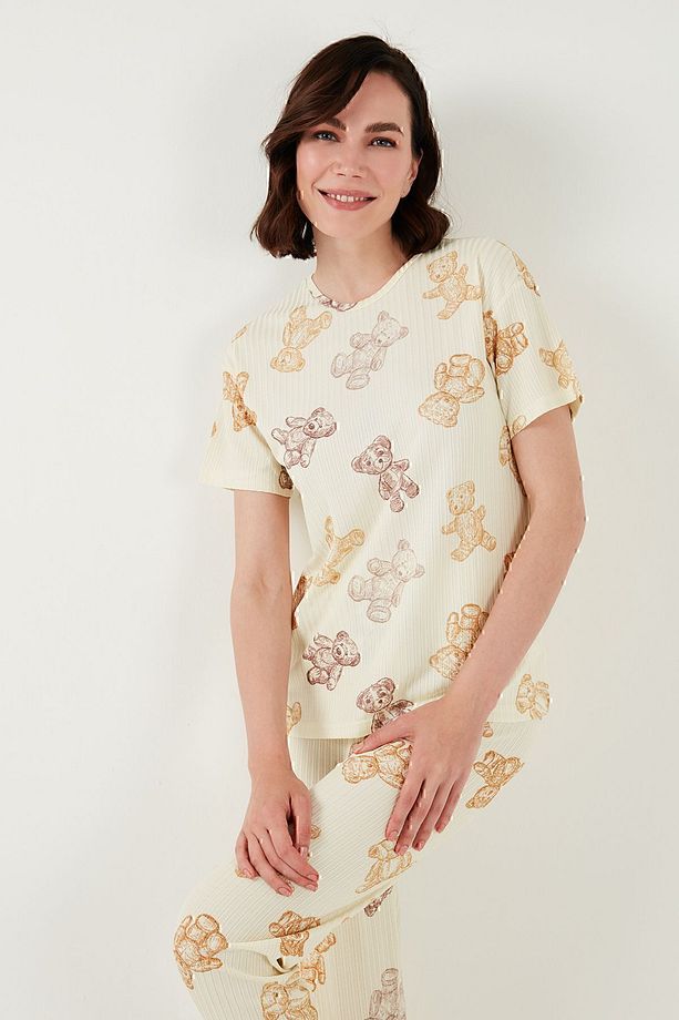 Regular Fit Kısa Kollu Pijama Takımı  PİJAMA TAKIMI 65740104 - 5
