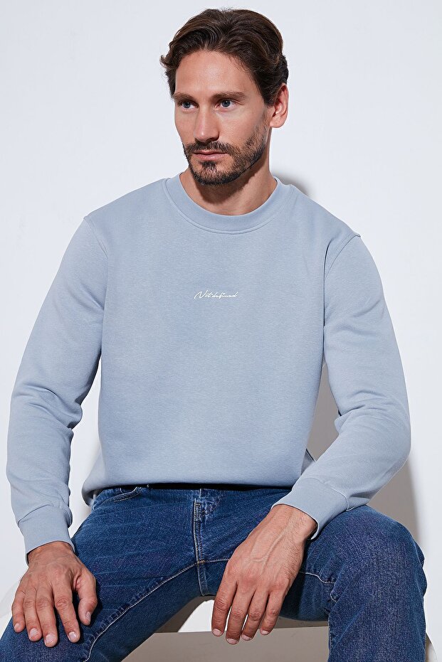 Cotton Regular Fit Crew Neck Sweat Men's Sweat 59050121