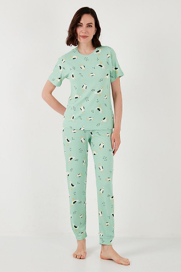 Regular Fit Kısa Kollu Pijama Takımı  PİJAMA TAKIMI 65740104 - 4