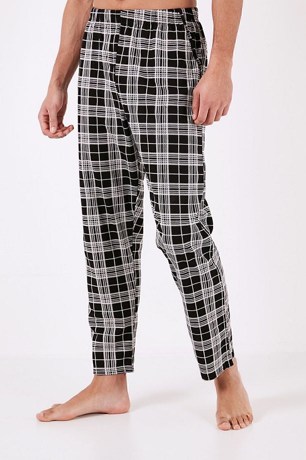 Ekoseli Pamuklu Regular Fit Kısa Kollu Pijama Takımı 6572002 - 4