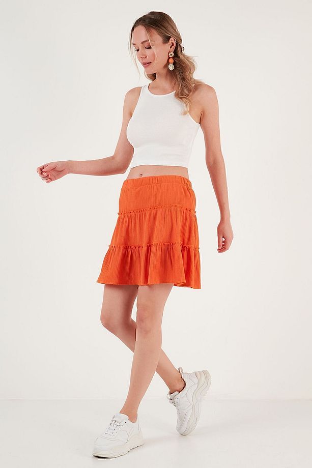 Beli Lastikli Mini Şort Etek ŞORT ETEK 5865038 - 1