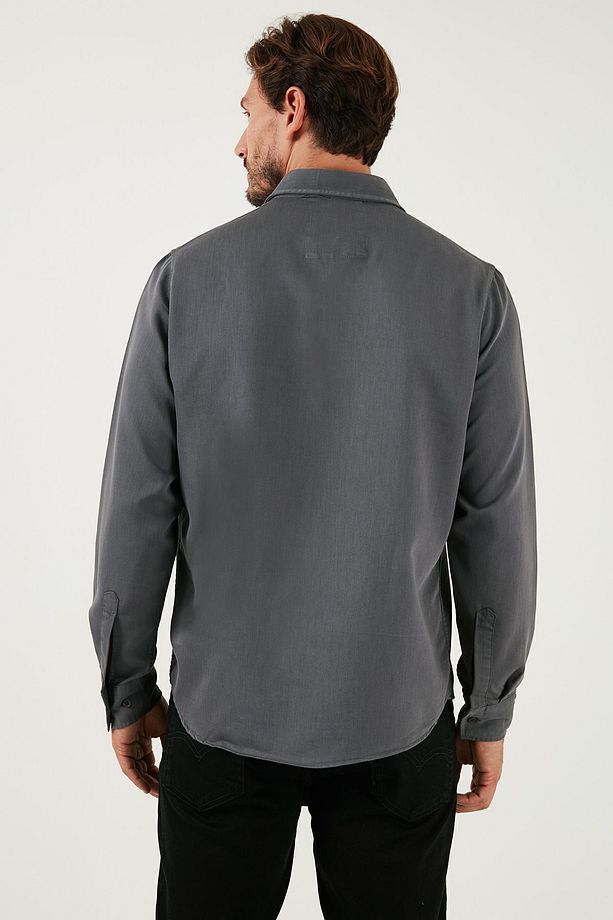 Pamuklu Çift Cepli Regular Fit Gömlek Erkek GÖMLEK CF25W128858 - 8