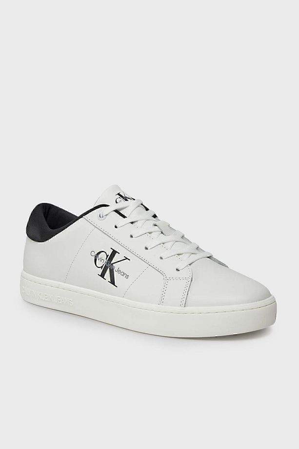 Logolu Deri Sneaker Ayakkabı YM0YM0086401W Erkek AYAKKABI YM0YM00864 01W - 5