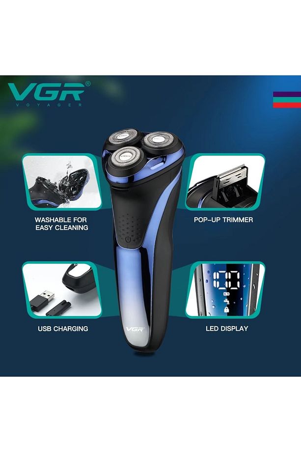 Islak Ve Kuru Şarjlı Tıraş Makinesi V-306 3d Başlık - 2