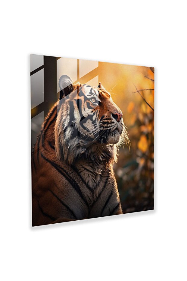 Wildlife Glass Wall Art, Majestic Tiger, Wildlife, Home Decor