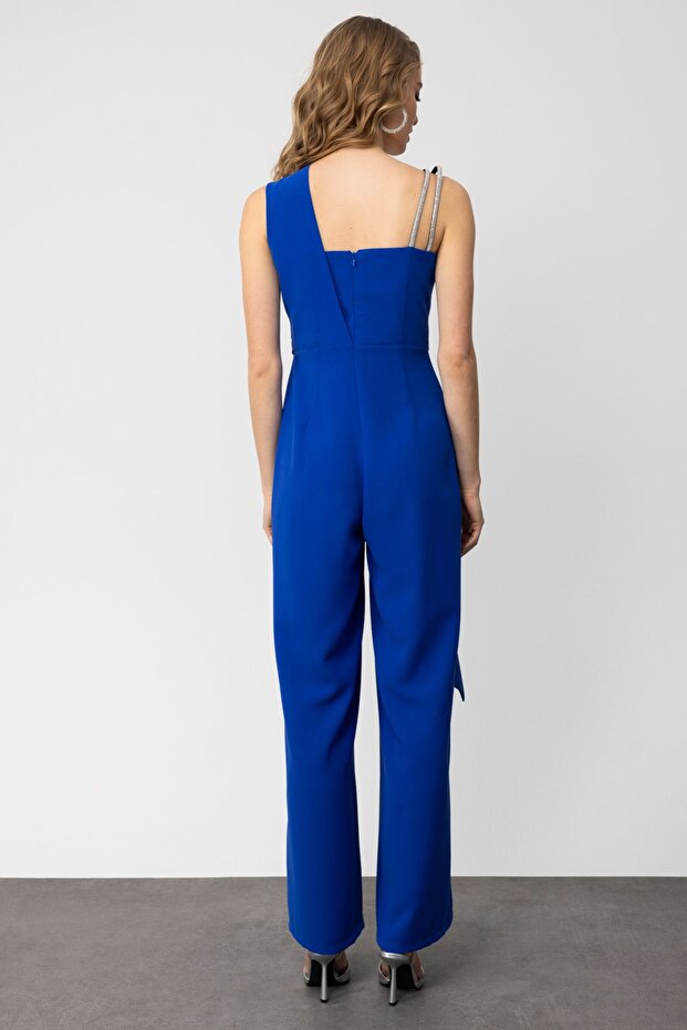 Mi Taş İşlemeli Çift Askılı Tulum - 5