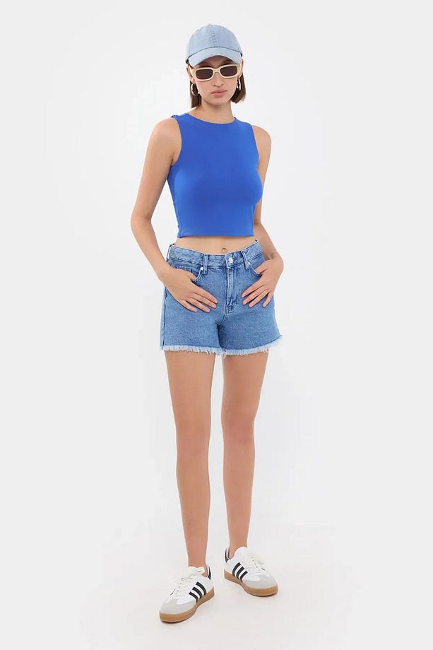 Yuvarlak Yaka Basic Tank Top - 2