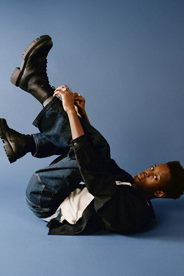 Bağcıklı düz çizme - 6