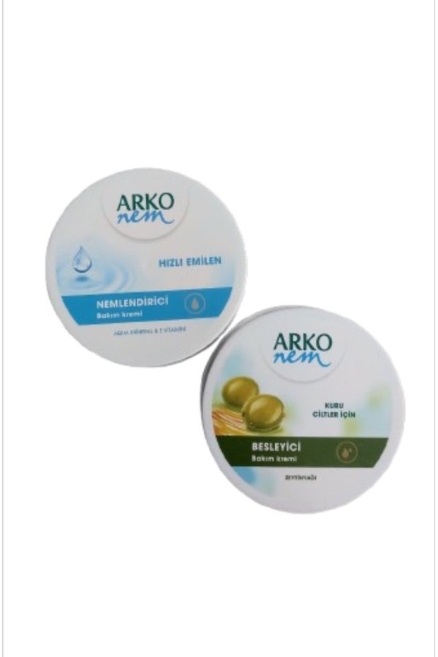 Hand and Body Cream Olive Oil Nourishing Care Moisturizing Cream 150 Ml-Arko Cream Moisturizer 150 ml Set of 2