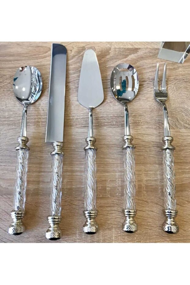 5 PARÇA SERVİS SETİ SİLVER - 1
