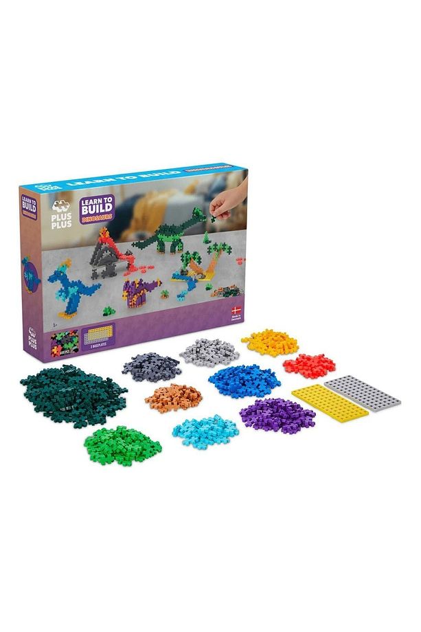 Plus - Plus Minecraft Temalı Learn to Build Dinosaurs - Dinazorlar Lego Yapı Oyuncağı 600 Parça 3918 - 3